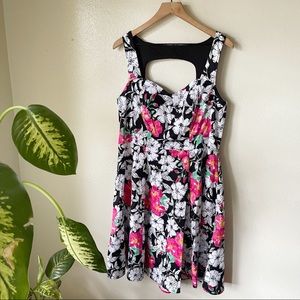 Torrid | Floral Cutout Swing Dress